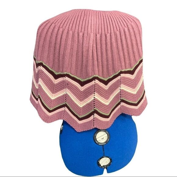 CLOTHING Co. Sweater Cape, one size,peach, pink, grn,etc, grannycore, warm, cozy - Picture 3 of 11